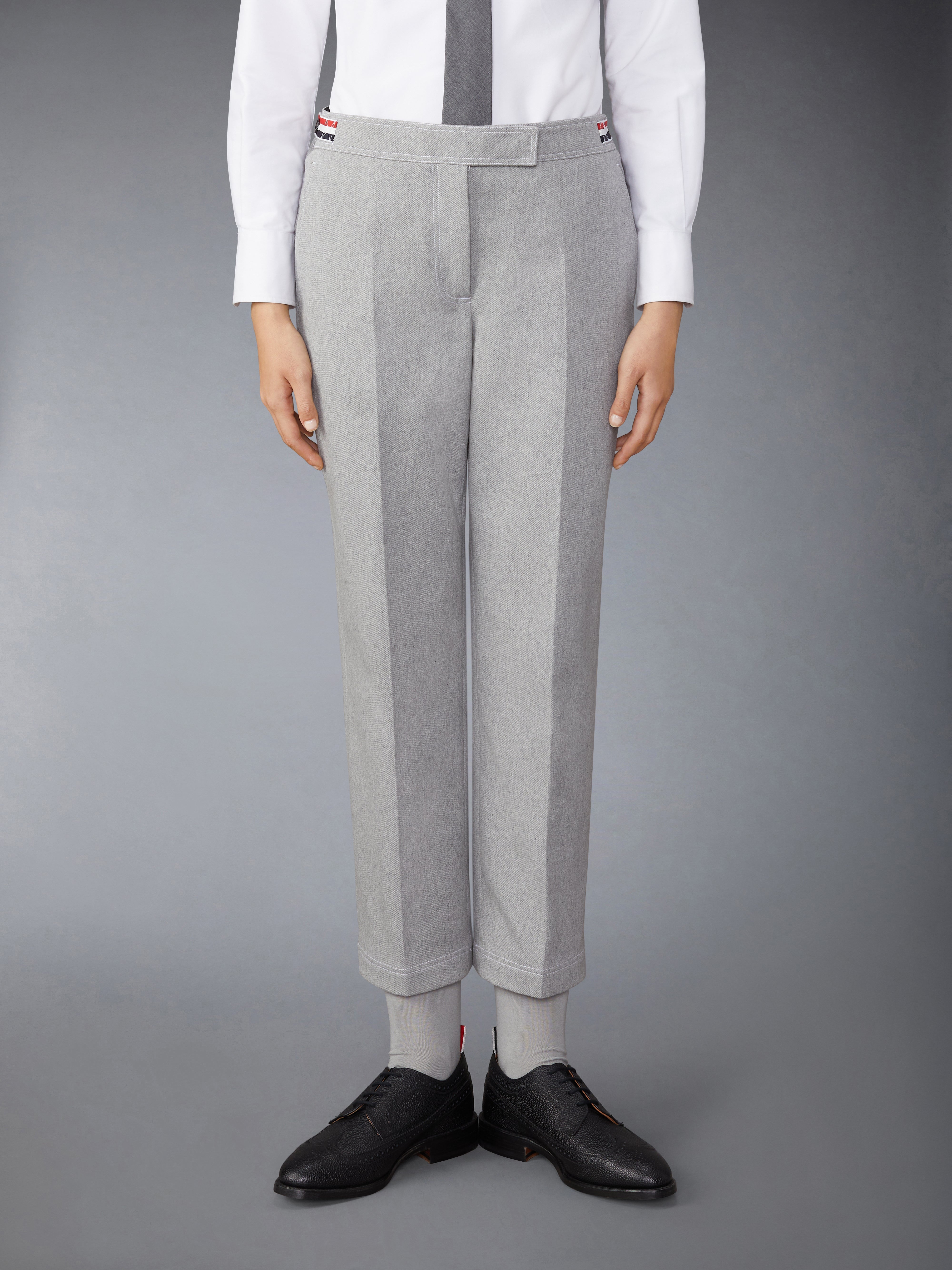 SELVADGE DENIM CHINO SIDE TAB TROUSERS - 2
