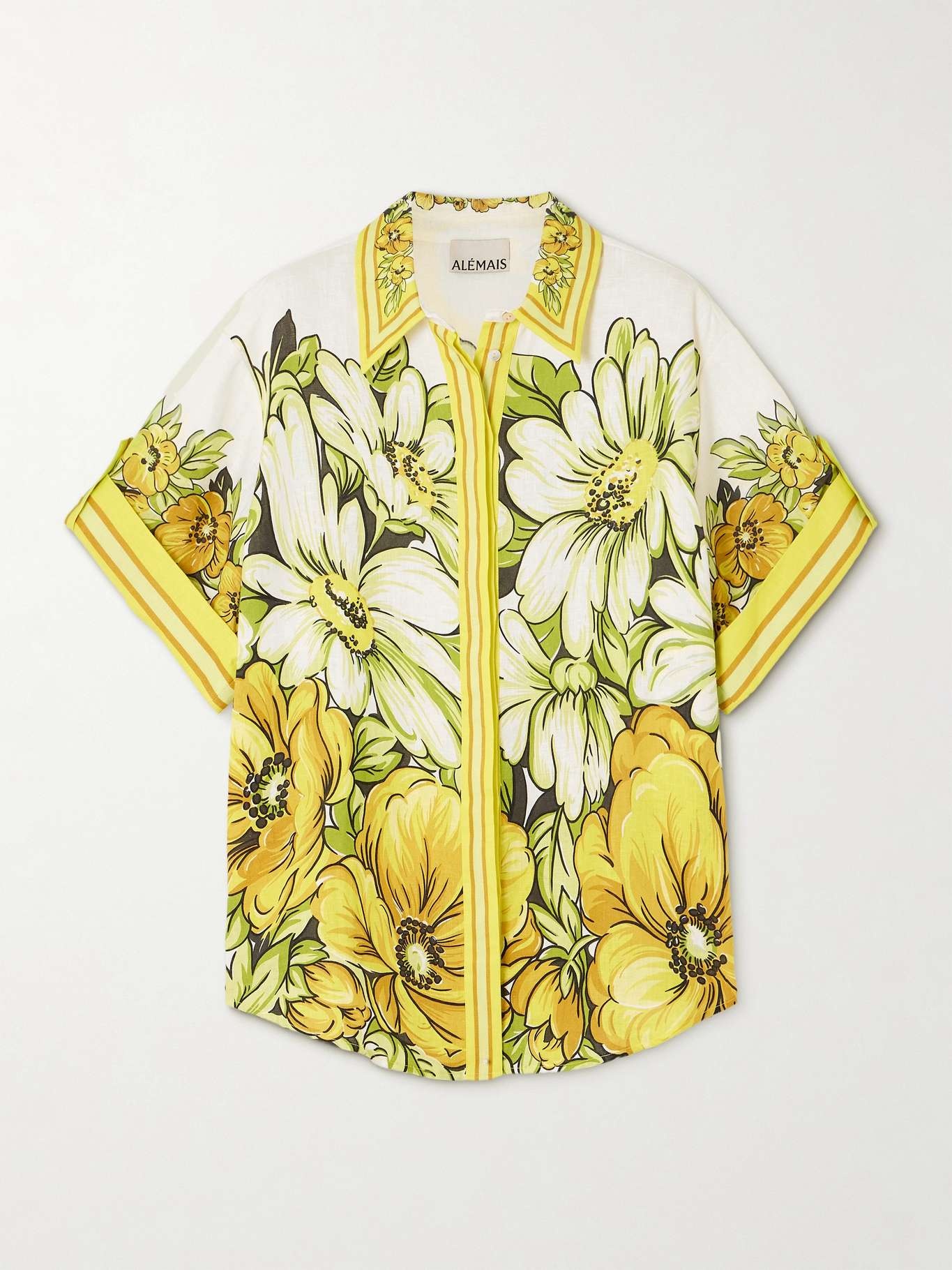 Gisela floral-print linen shirt - 1