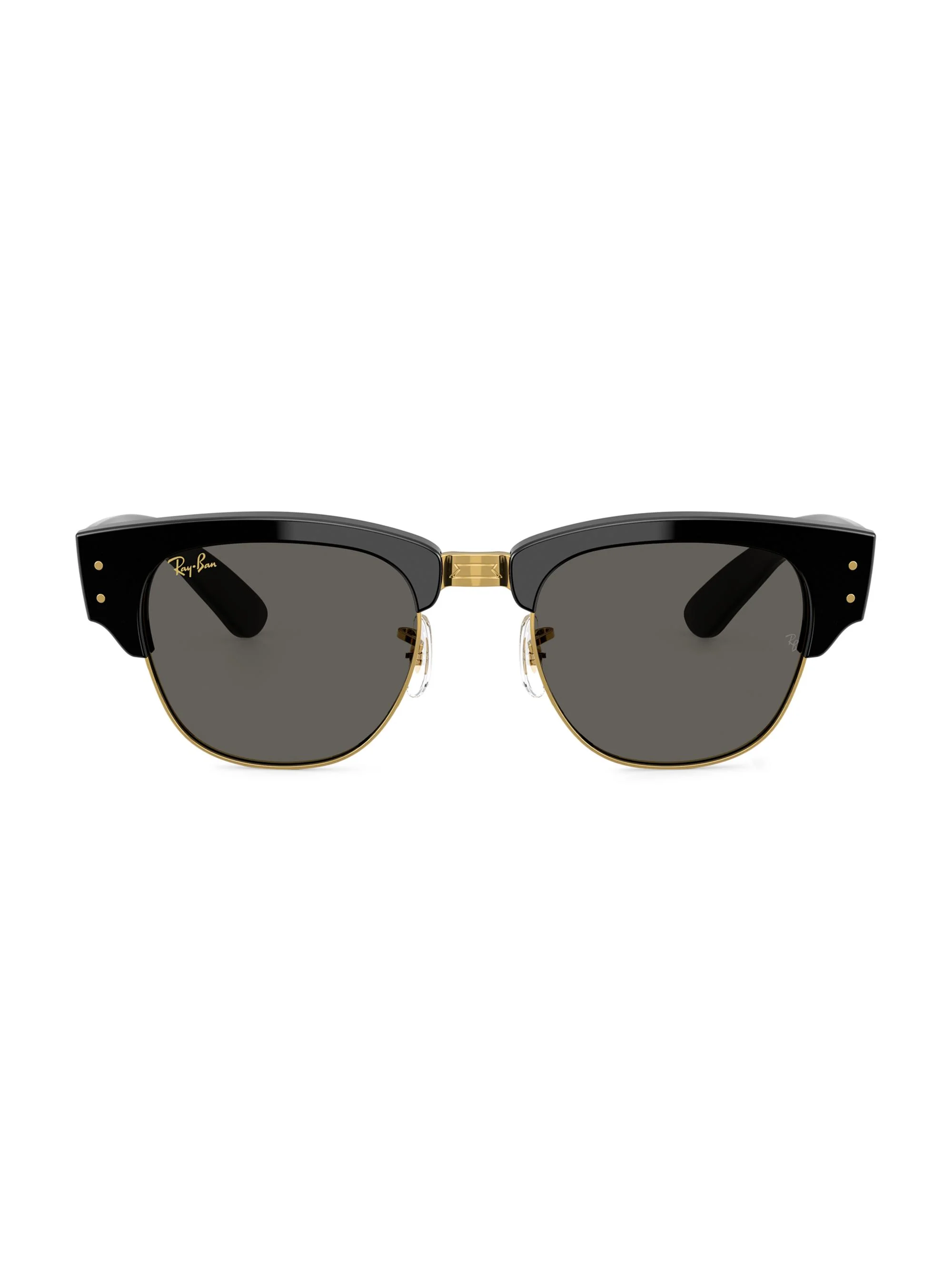 Men's A$AP Rocky Blacked Out 0RB0316s 53MM Mega Clubmaster Square Sunglasses - Black - 1