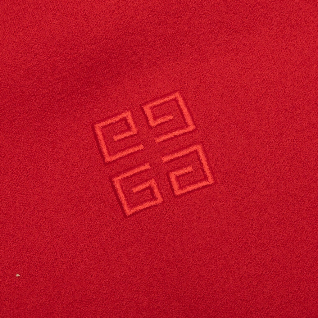 GIVENCHY EMBROIDERED VARSITY JACKET - RED - 5