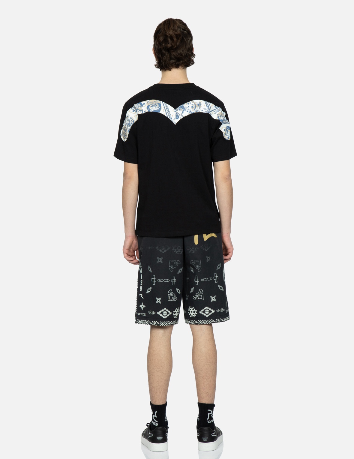 NOMADIC PATTERN PRINT WOVEN SHORTS - 5
