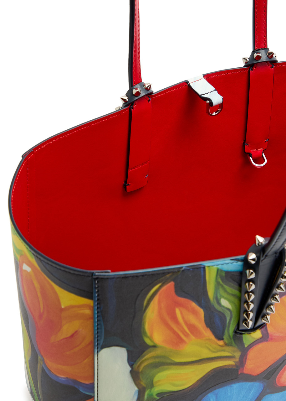 Christian Louboutin Cabata Floral-print Leather Tote bag - 4