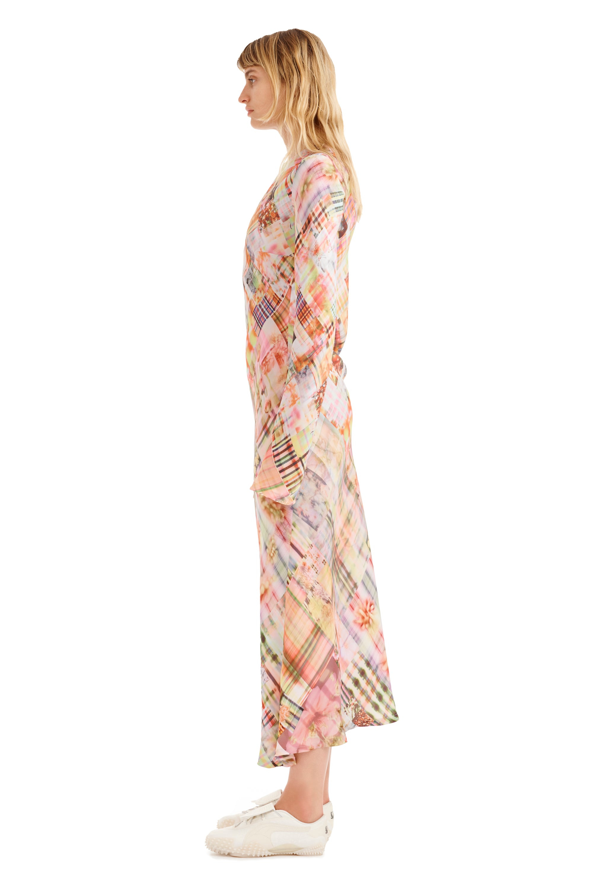 MULTI PLAID YURI DRESS - 5