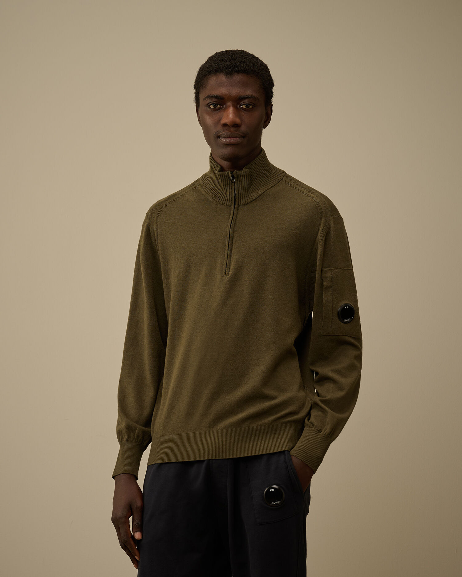 Extrafine Merino Wool Half Zip Sweater - 3