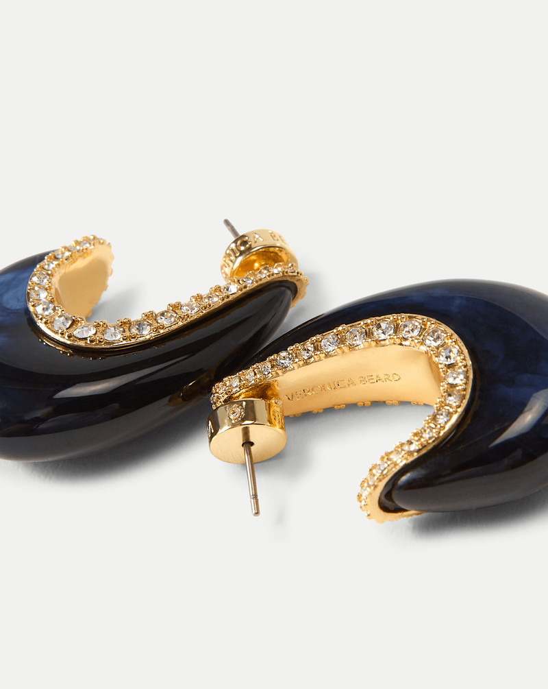 RESIN J-HOOP EARRING 4