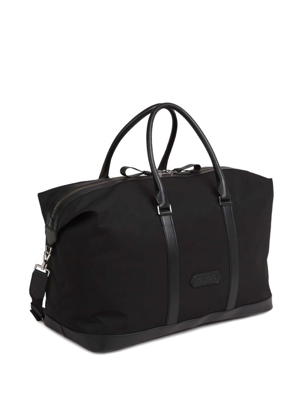 leather-trim luggage bag - 3