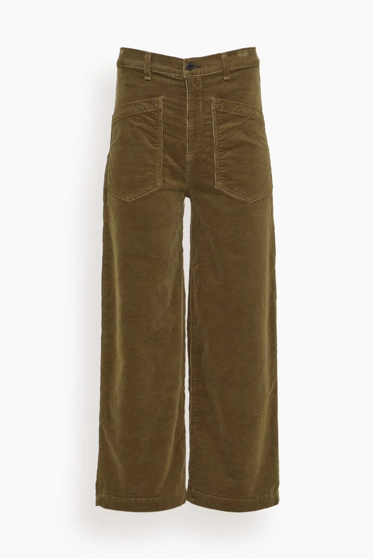 Virginia Corduroy Pant in Safari Green - 1