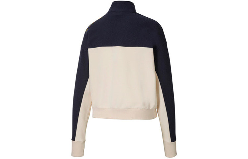 PUMA (WMNS) PUMA Csm Sweat Knitting Stand-up Collar Jacket Blue 598577-06 outlook