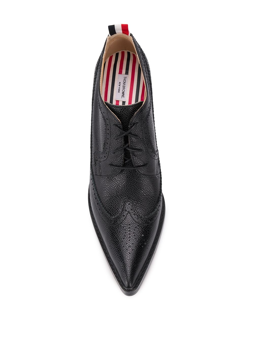 curved heel longwing brogues - 4
