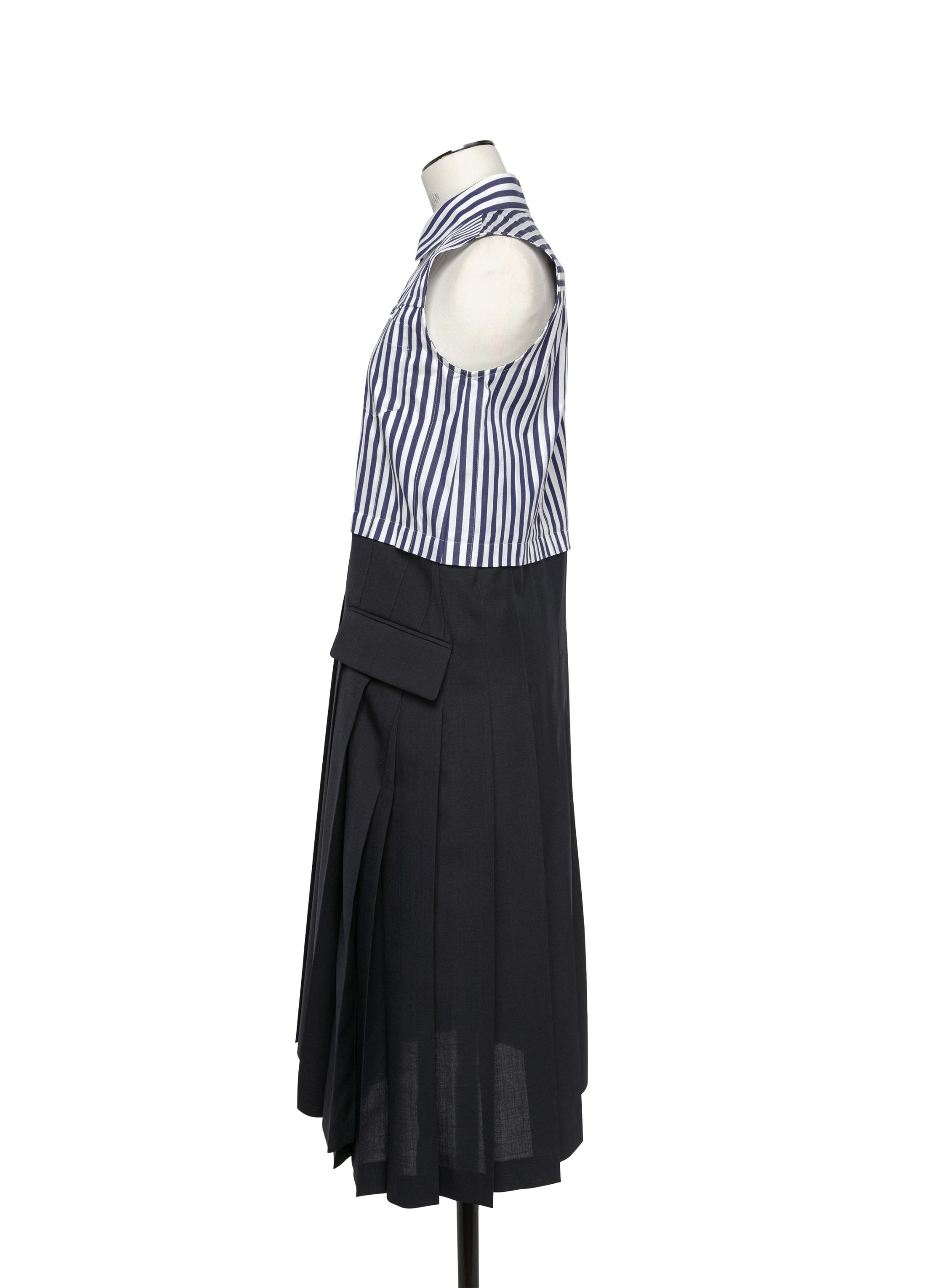 クリスマスファッション Cotton x Suiting sacai Poplin REVERSIBLE | Dress ワンピース
