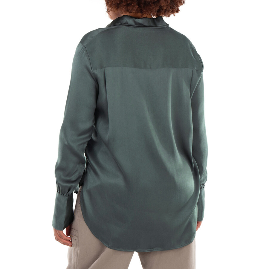 Anine Bing Ladies Green Monica Shirt - 3