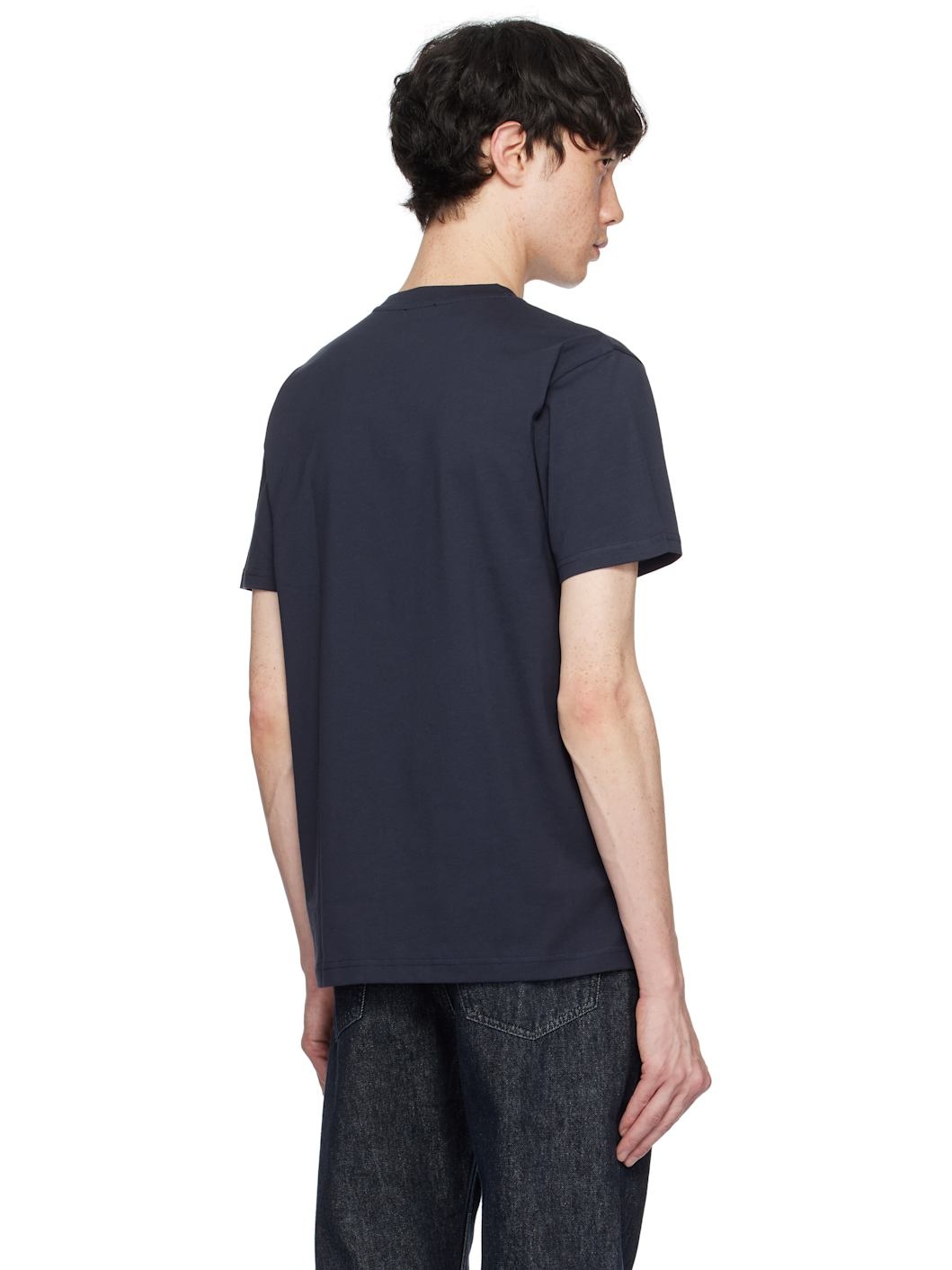 Navy Riviera Midweight T-shirt - 3