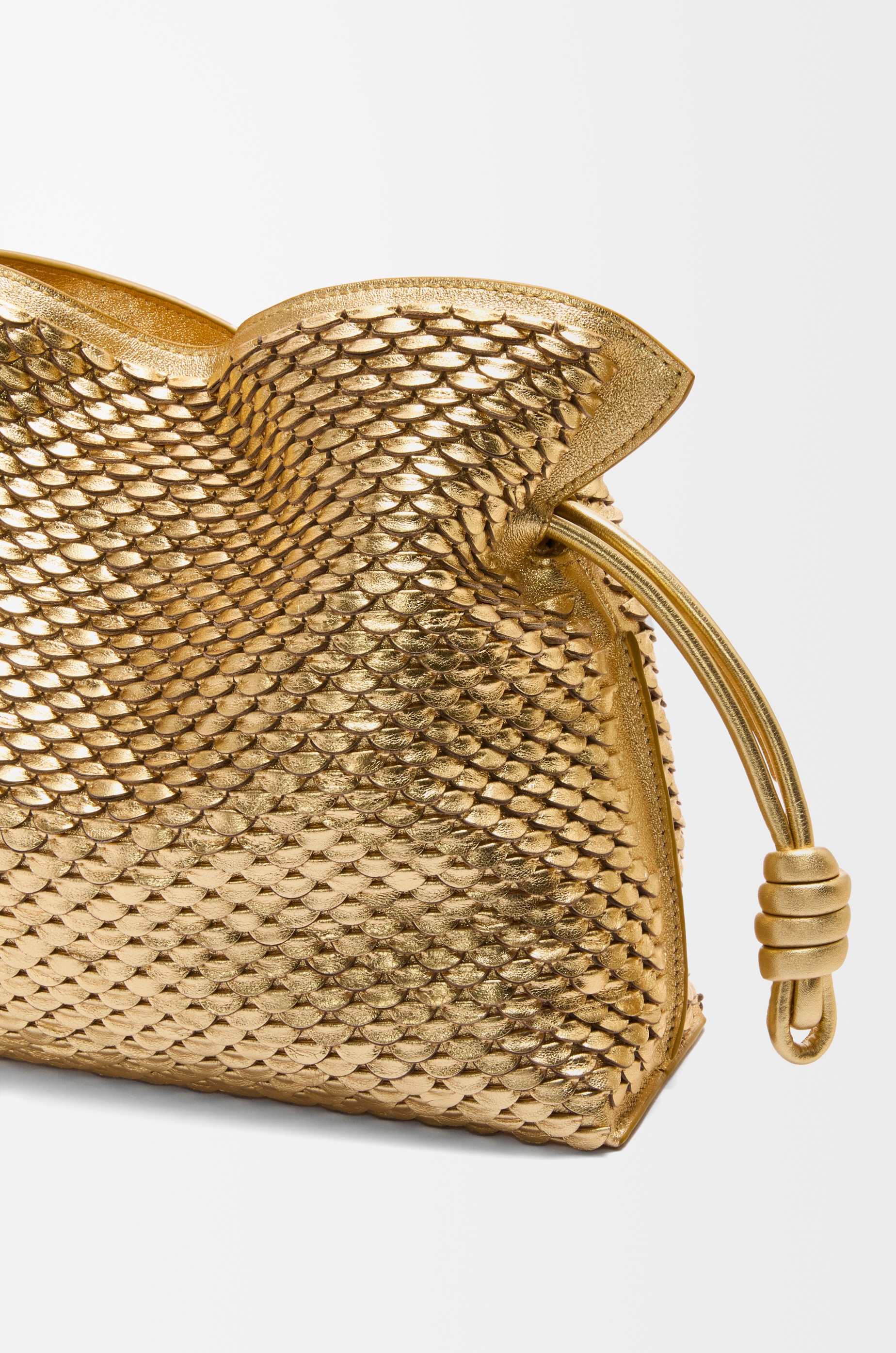 Medium Flamenco clutch in laminated lambskin - 8
