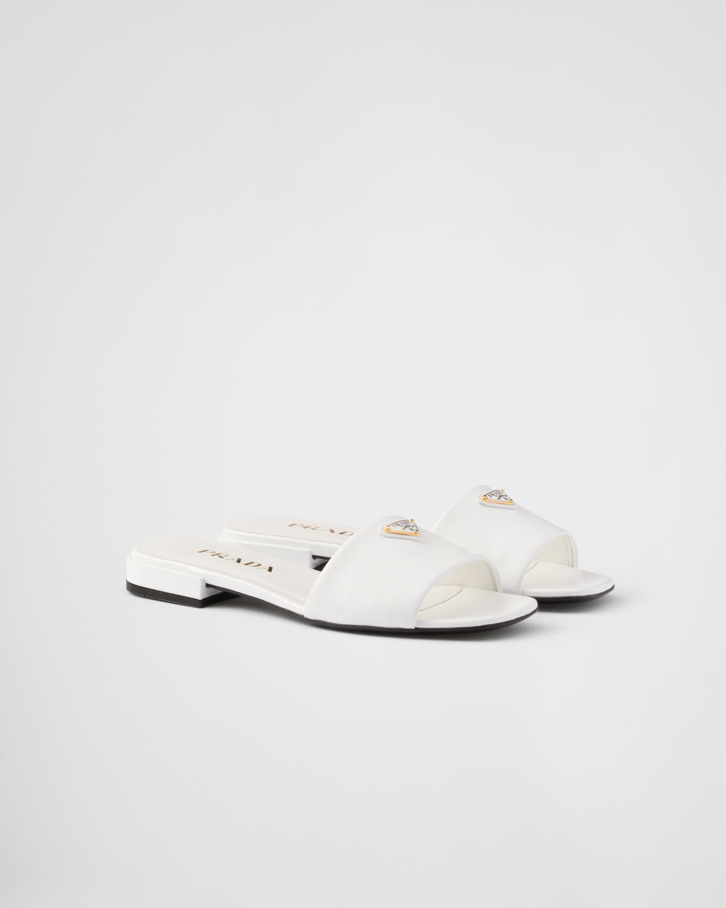 Saffiano patent leather slides - 1