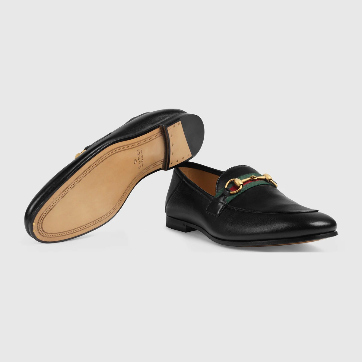 Men's leather Horsebit loafer with Web - 6