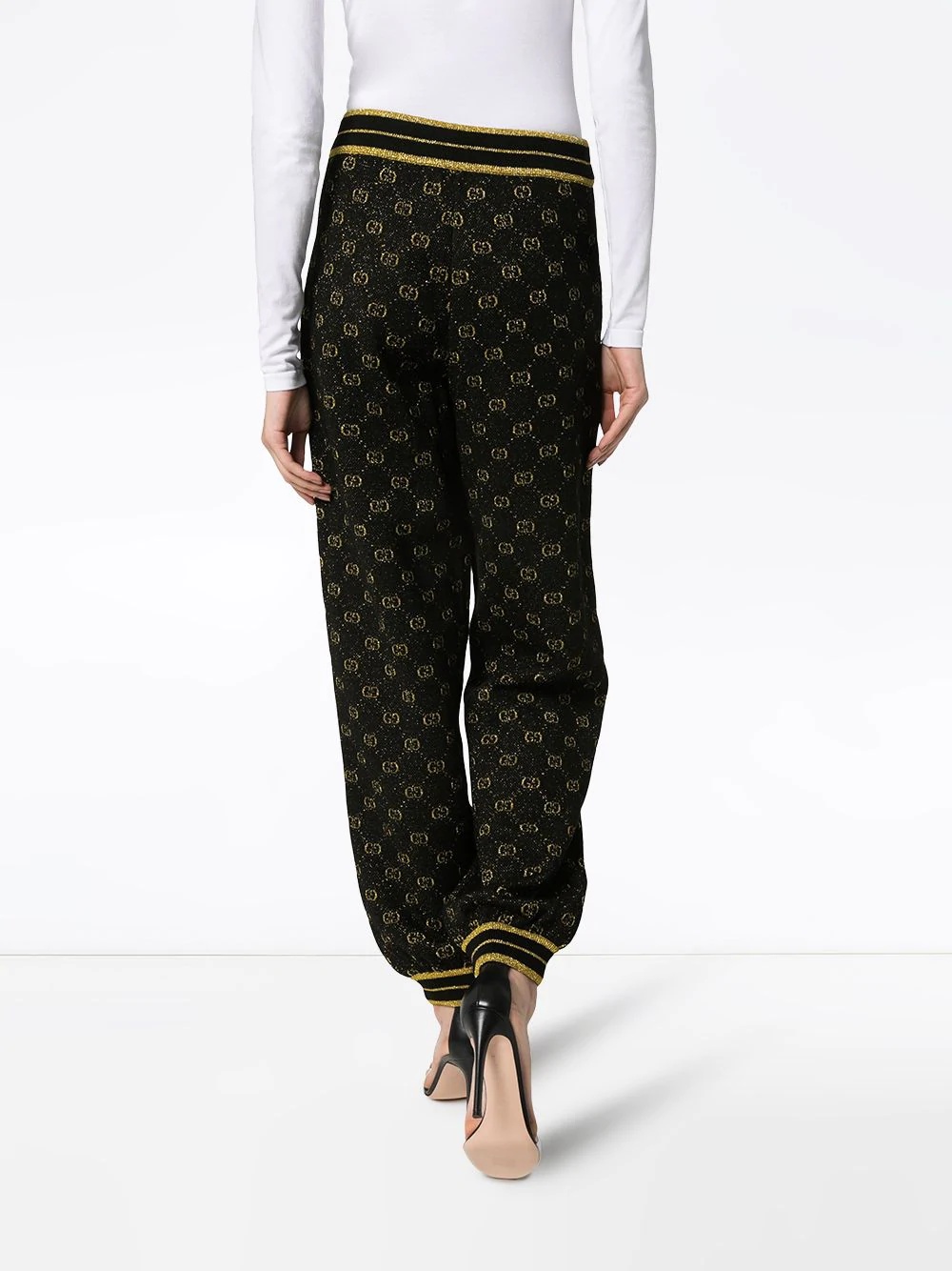 GG metallic track pants - 4