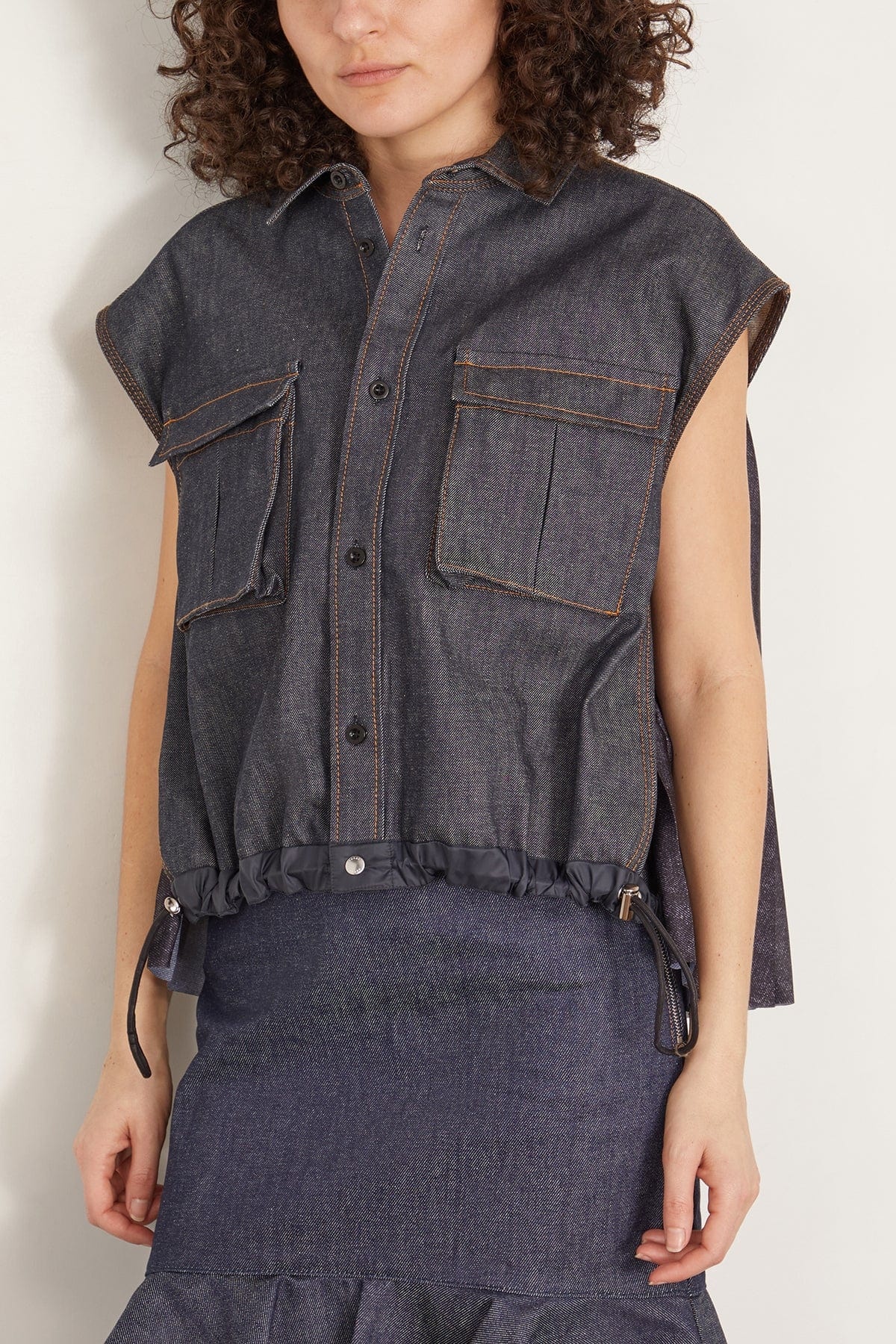 Denim Mix Shirt in Indigo - 3
