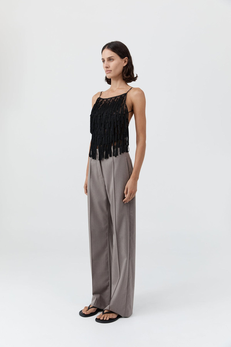Tassel Tie Top - Black 3