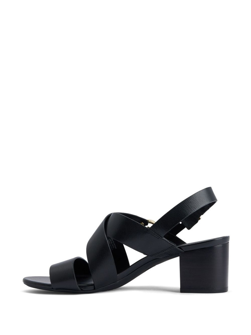 Vera logo-plaque leather sandals 4