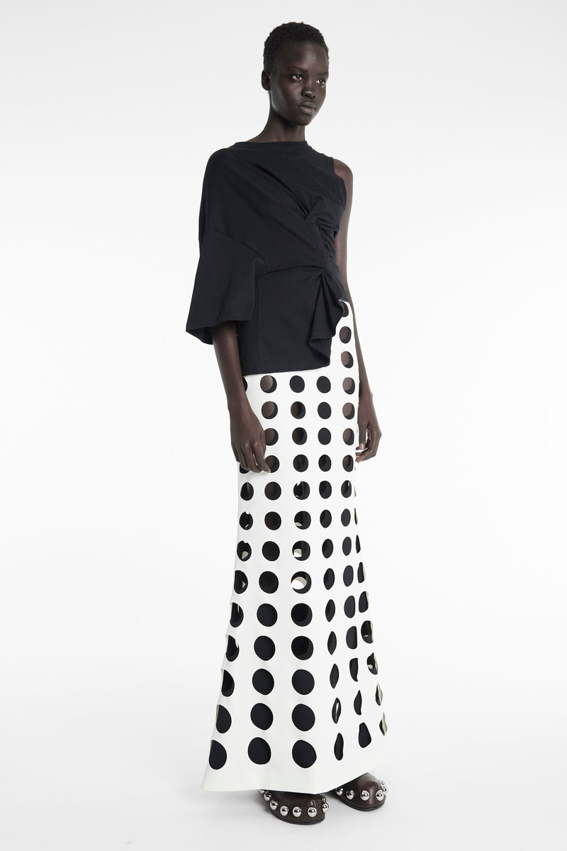 KNOTTED JERSEY TOP BLACK 6