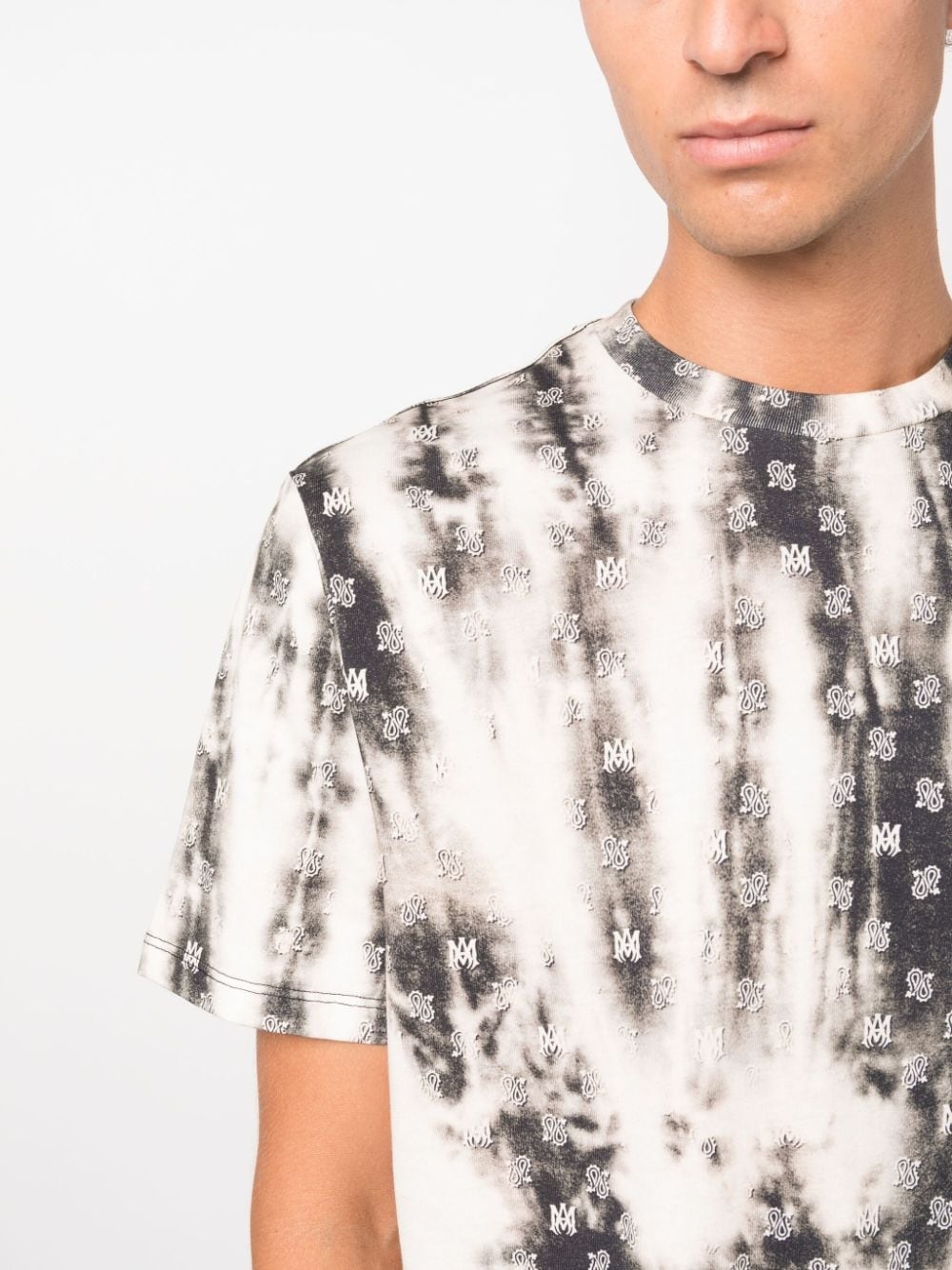 logo bleached cotton T-shirt - 5