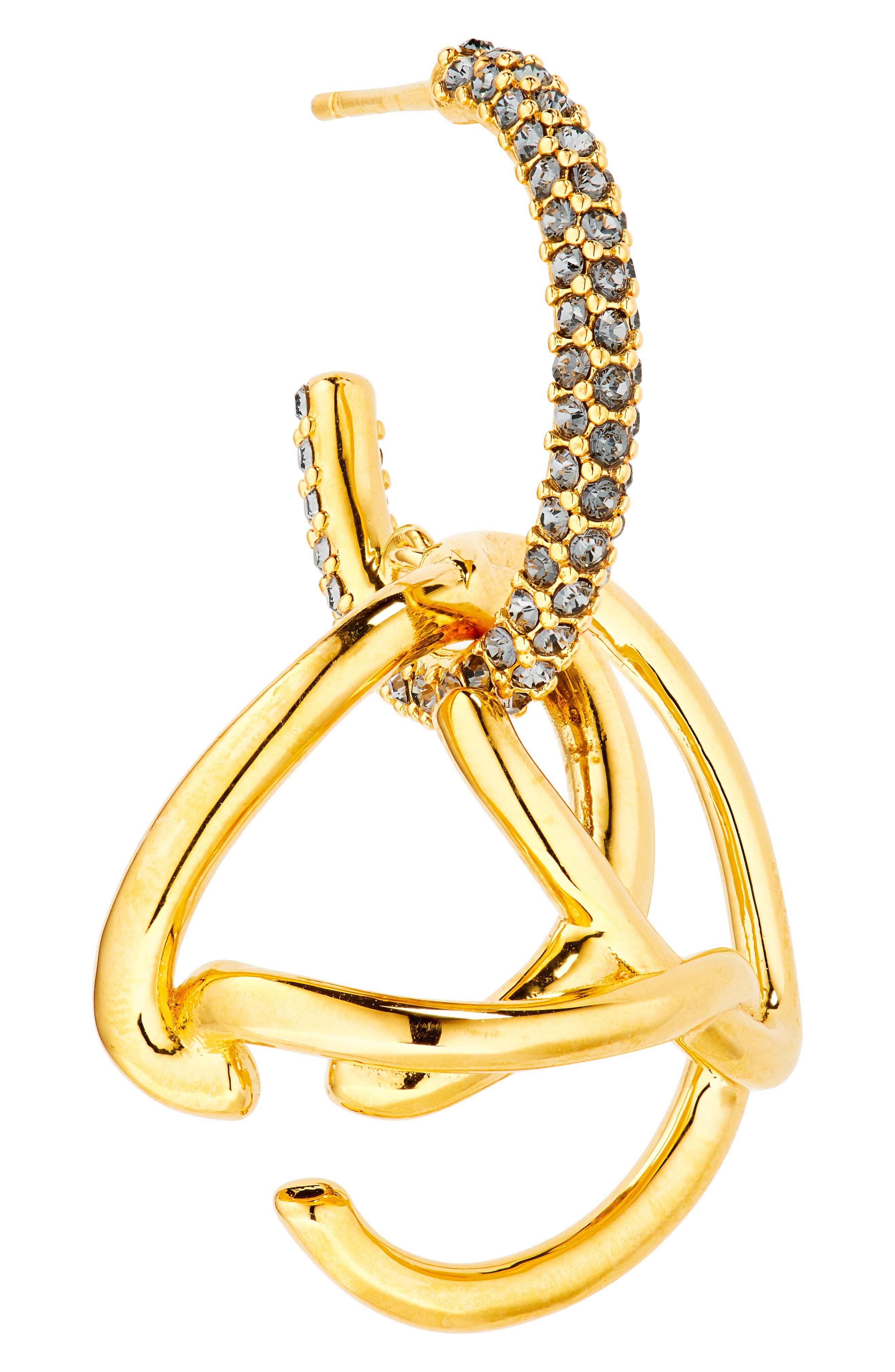 Oscar de la Renta Braided 'O' Drop Hoop Earrings in Smoke at Nordstrom - 4