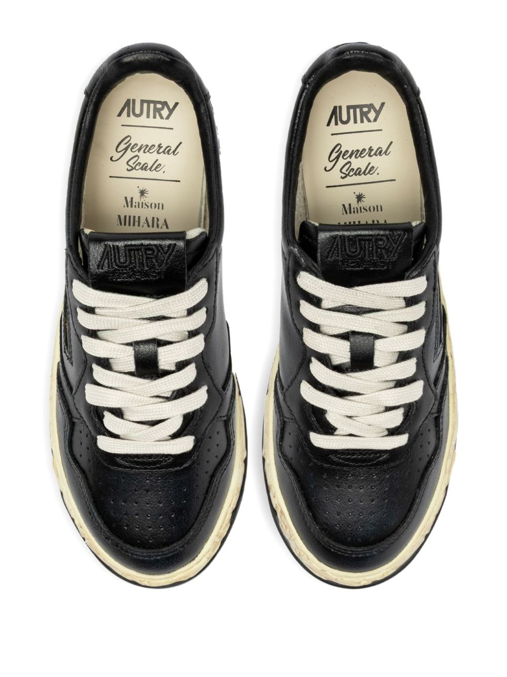 x Maison Mihara Yasuhiro leather sneakers - 4