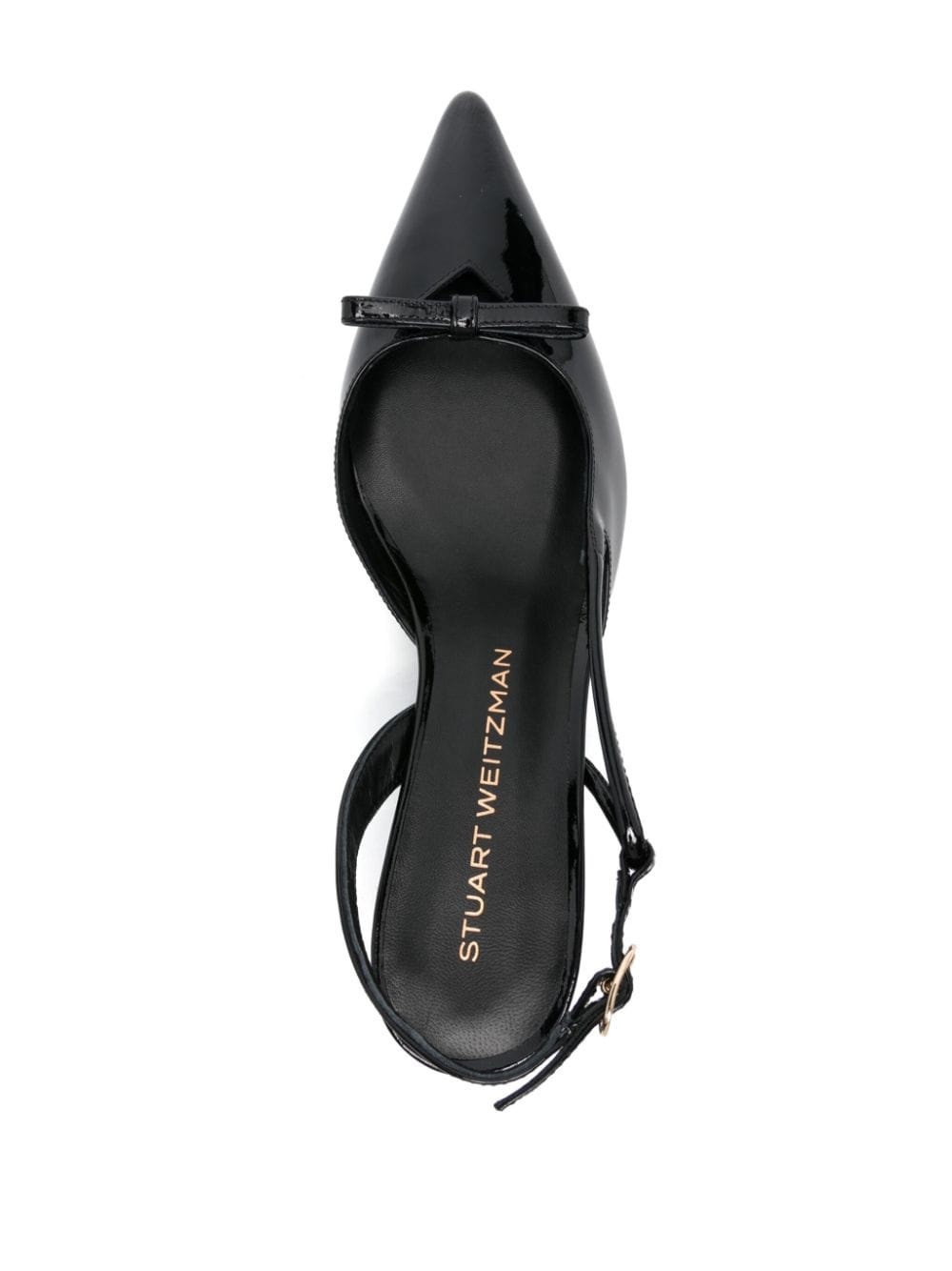 50mm leather slingback pumps - 4