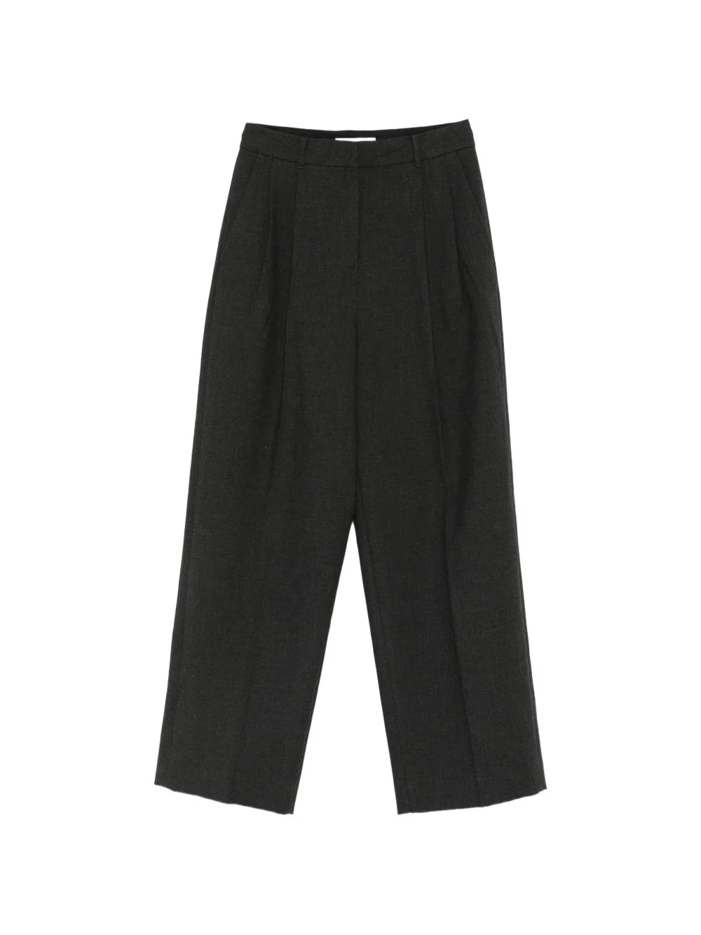 double-pleated wide-leg trousers - 1