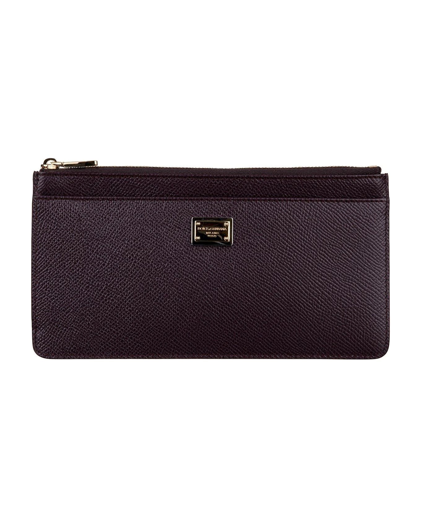 Logo Plaque Zipped Cardholder - 1