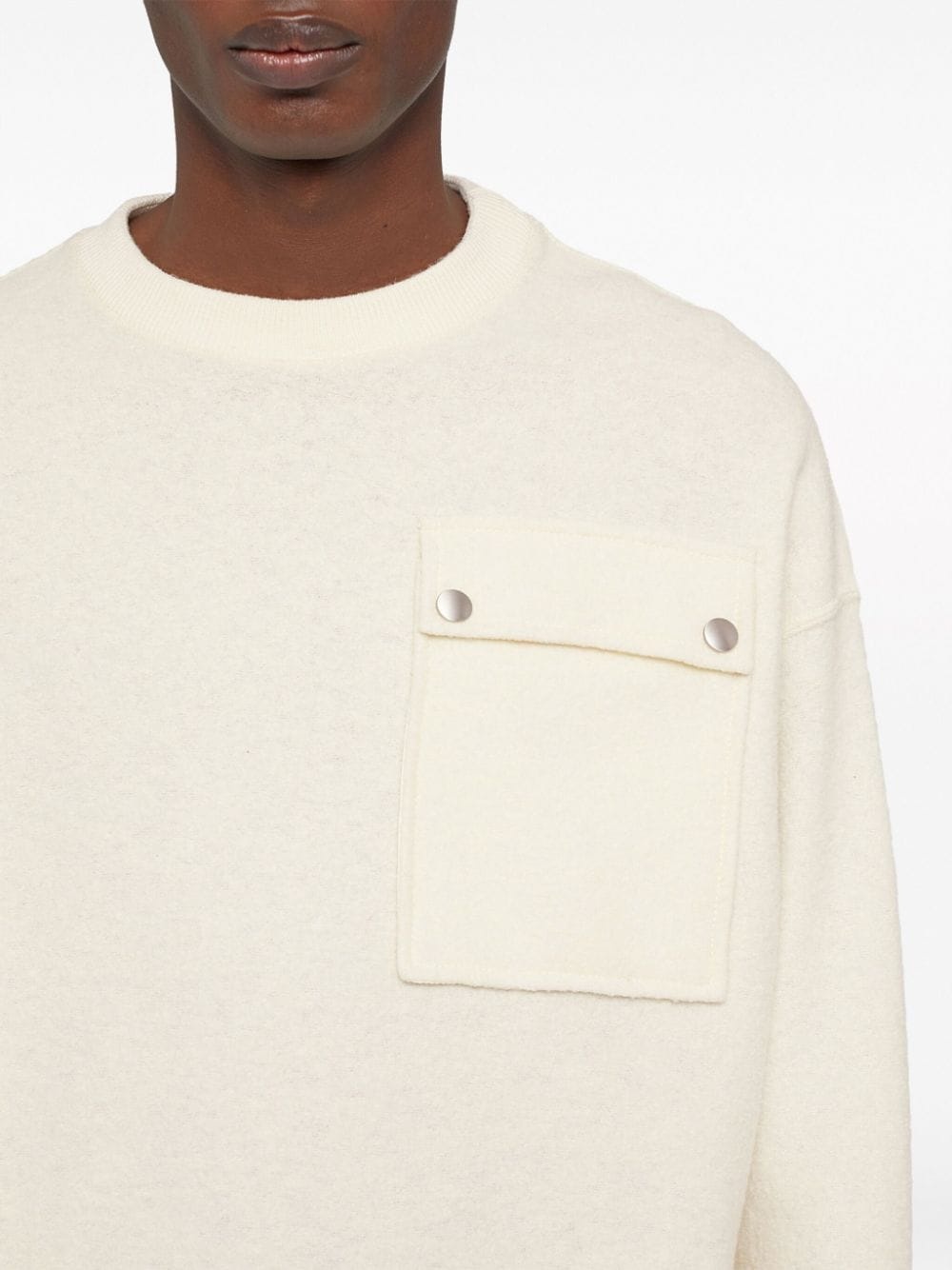felted drop-shoulder jumper - 6