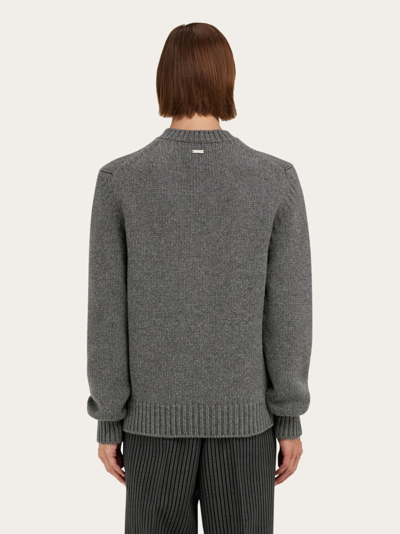 Knitted sweater with Dahlia motif 3