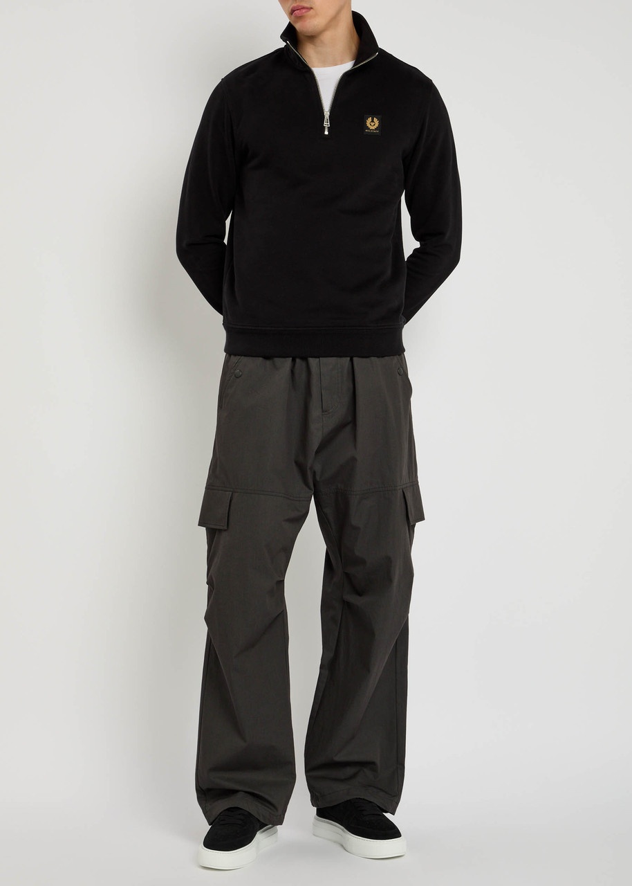 Belstaff Half-zip Logo Cotton Sweatshirt - 4