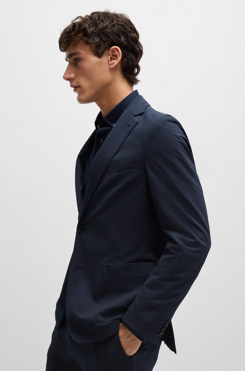 SLIM-FIT JACKET IN PERFORMANCE-STRETCH SEERSUCKER 6