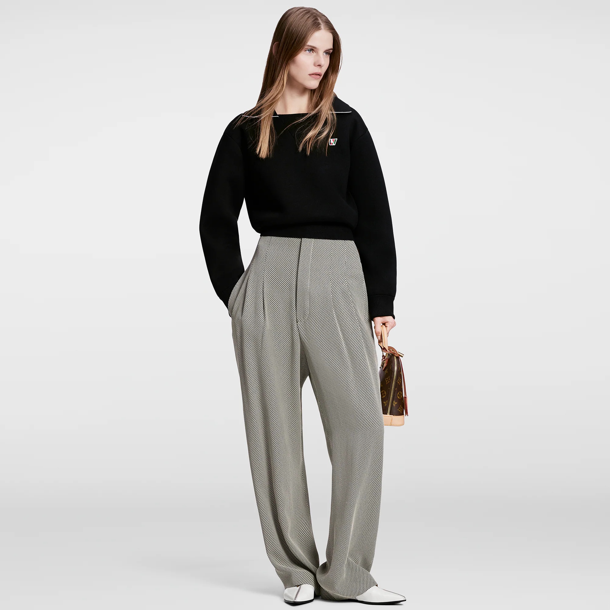 Zigzag Fitted High Waist Pants - 4