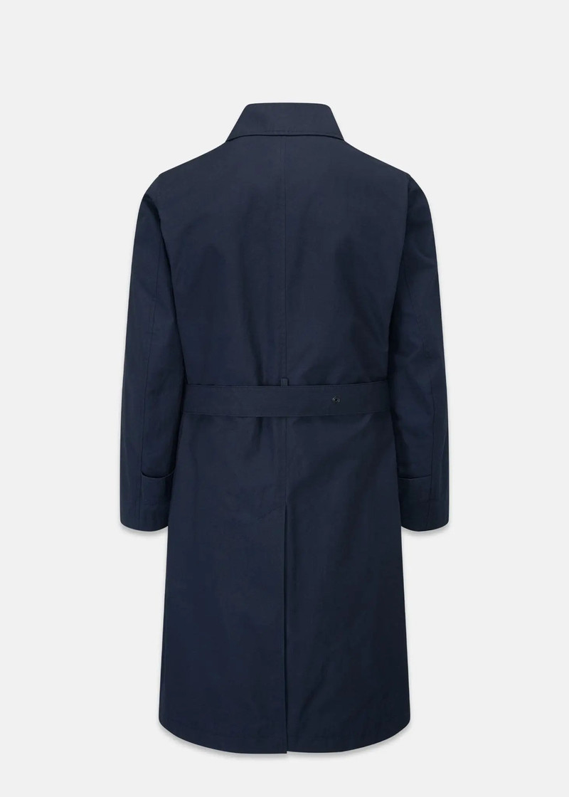 GLOVERALL Men's Raleigh Trench Coat Navy outlook