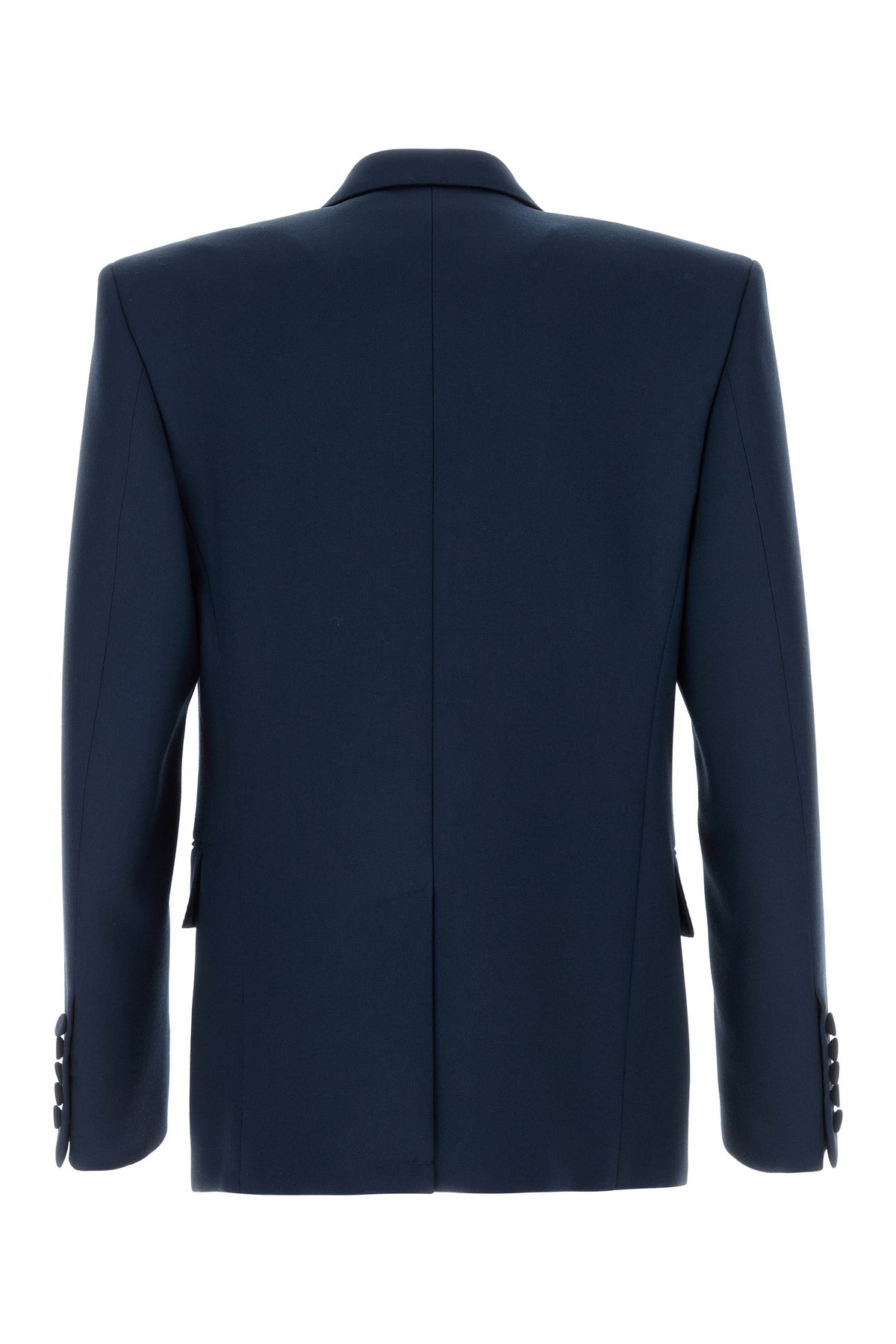 Navy blue wool blazer - 2