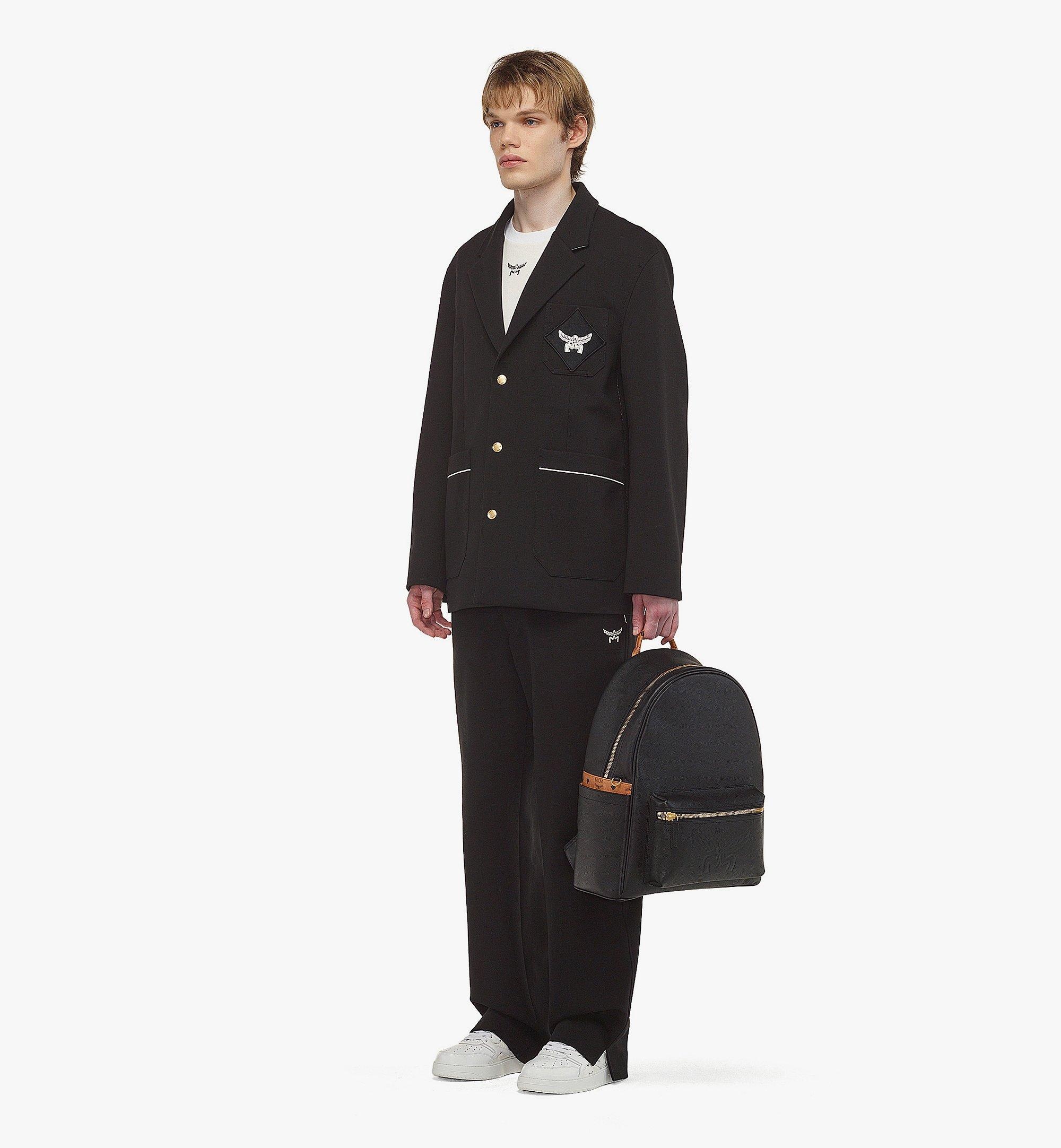 Stark Backpack in Embossed Logo Leather - 2