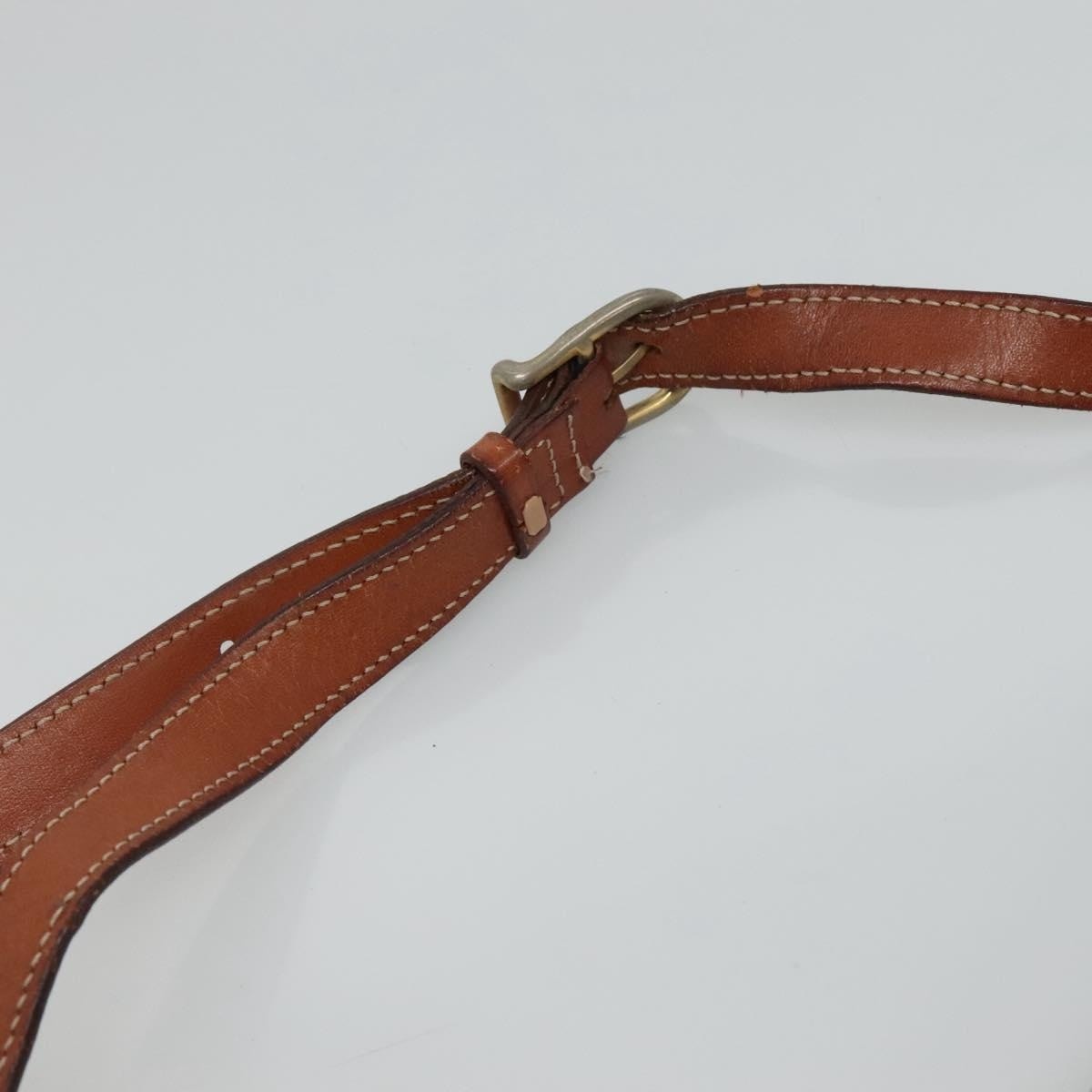 CELINE Macadam Canvas Shoulder Bag Pvc Brown Gold - 8