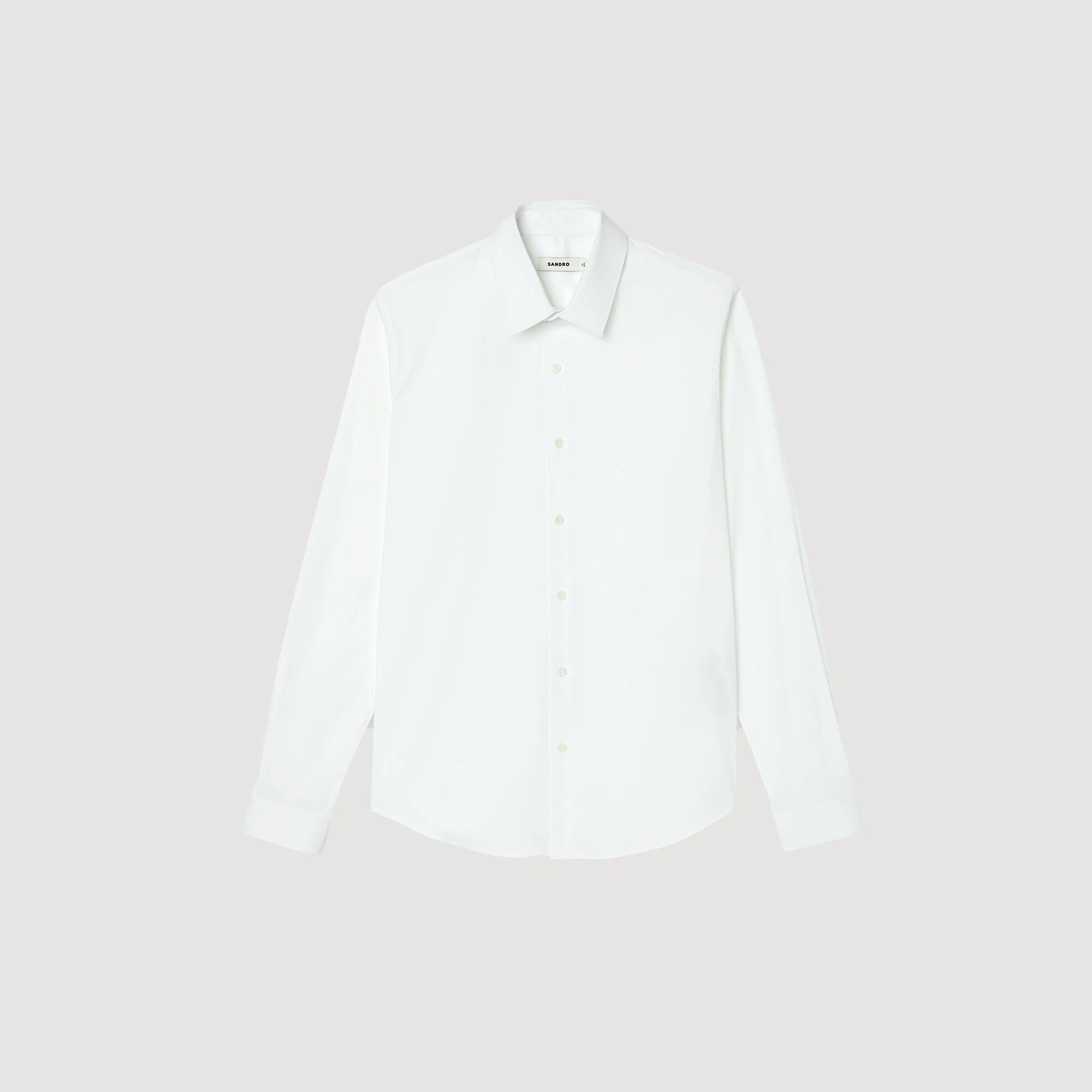 FITTED STRETCH COTTON SHIRT - 1