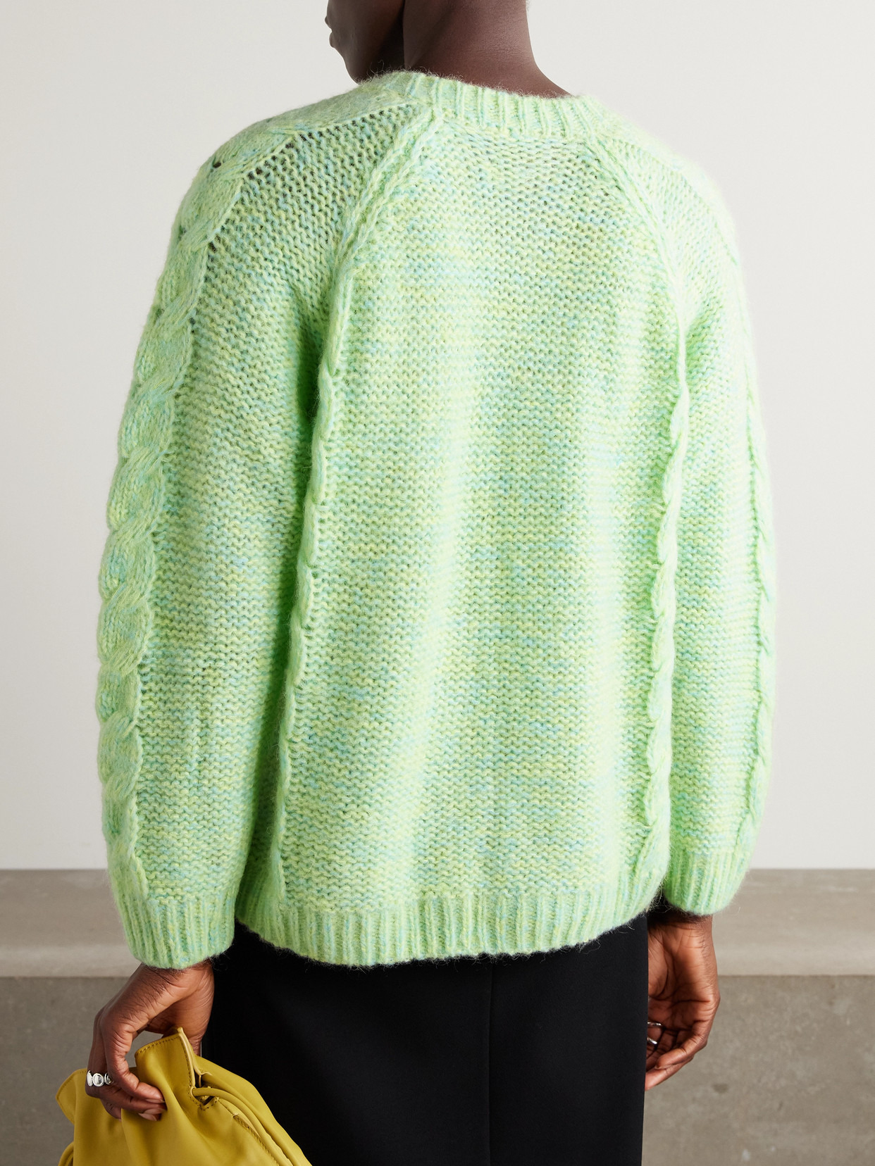 Eiderdown Cable-knit Alpaca, Mohair And Silk-blend Sweater - 3
