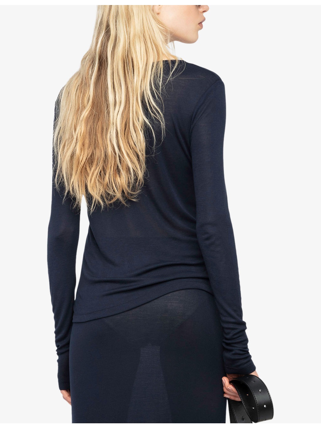 Tina Wing-Embellished Long-Sleeve Woven Top - 4