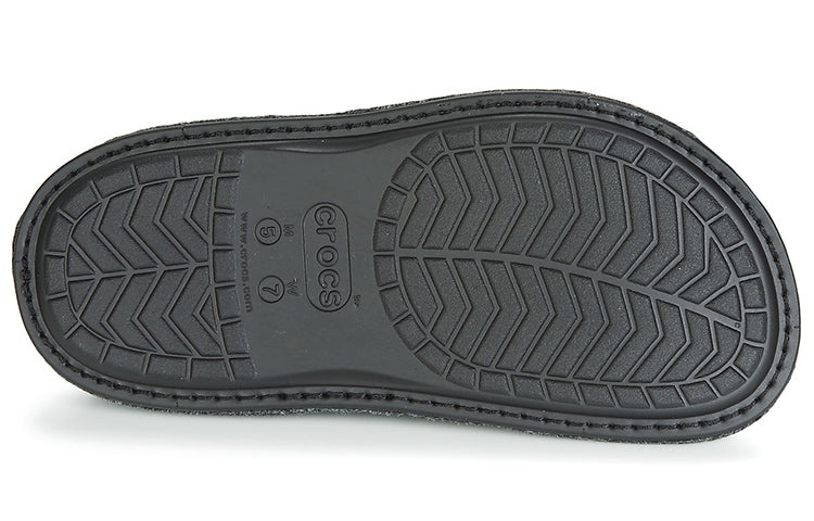 Crocs Classic Slipper Soft Sole Unisex Black Slippers 205837-060 - 7