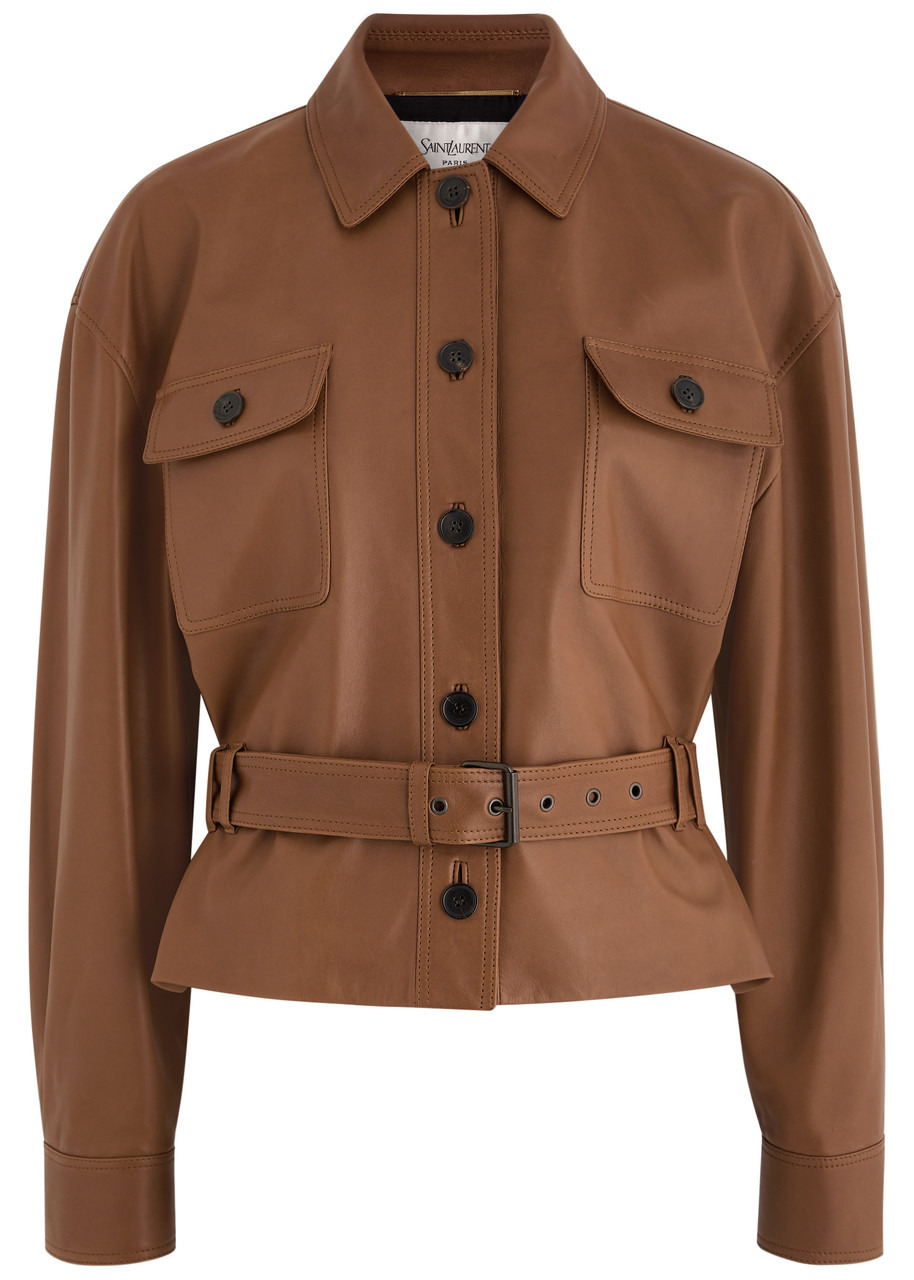 Yves Saint Laurent Belted Leather Jacket - 1