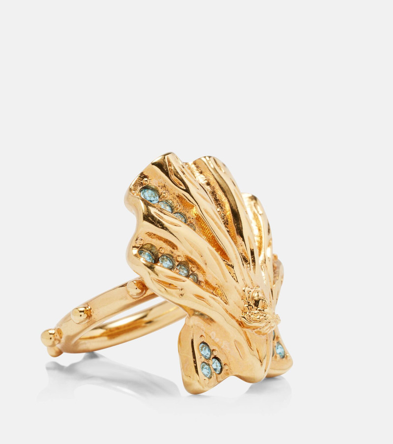 VERSACE La Medusa embellished ring outlook
