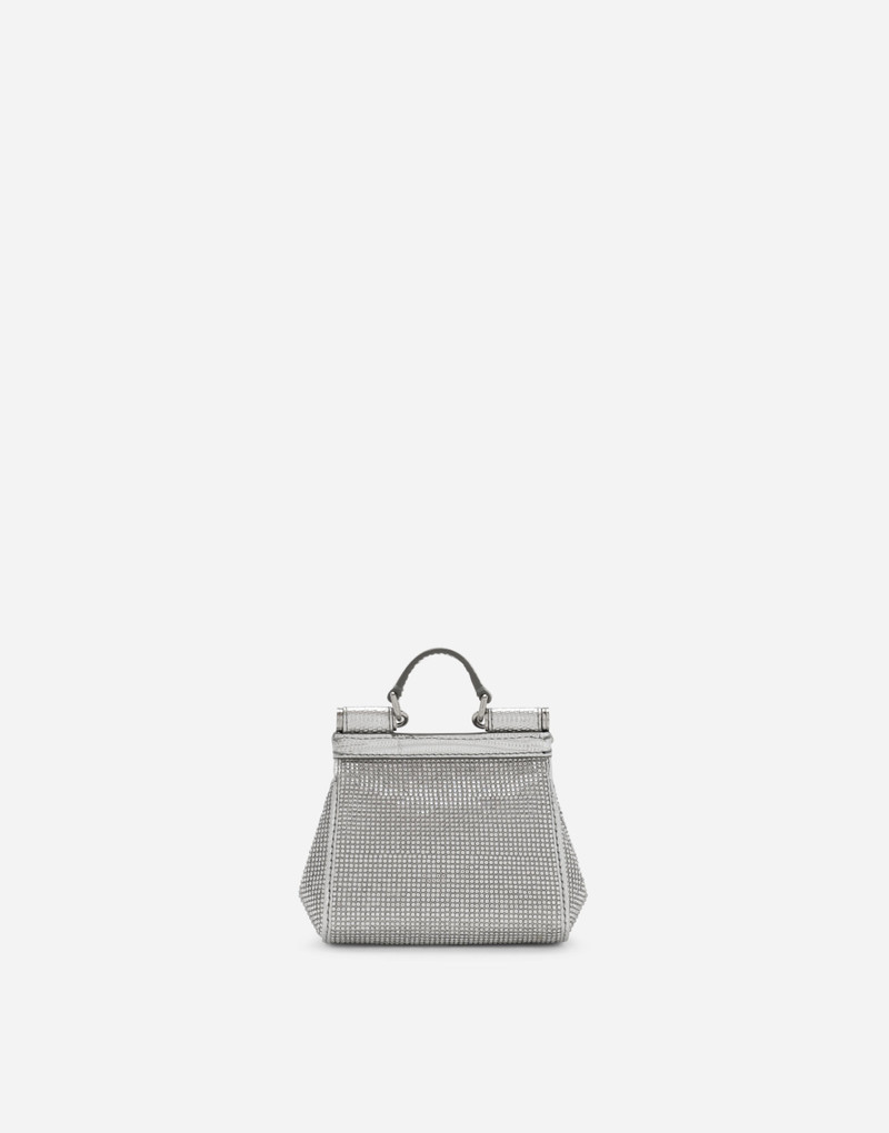 Mini satin Sicily bag with fusible rhinestones 4