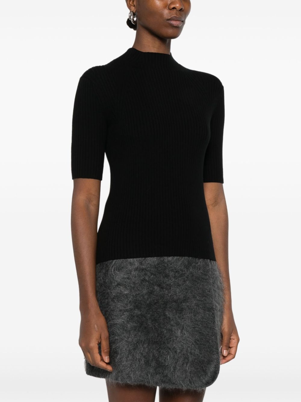 ribbed T-shirt - 3