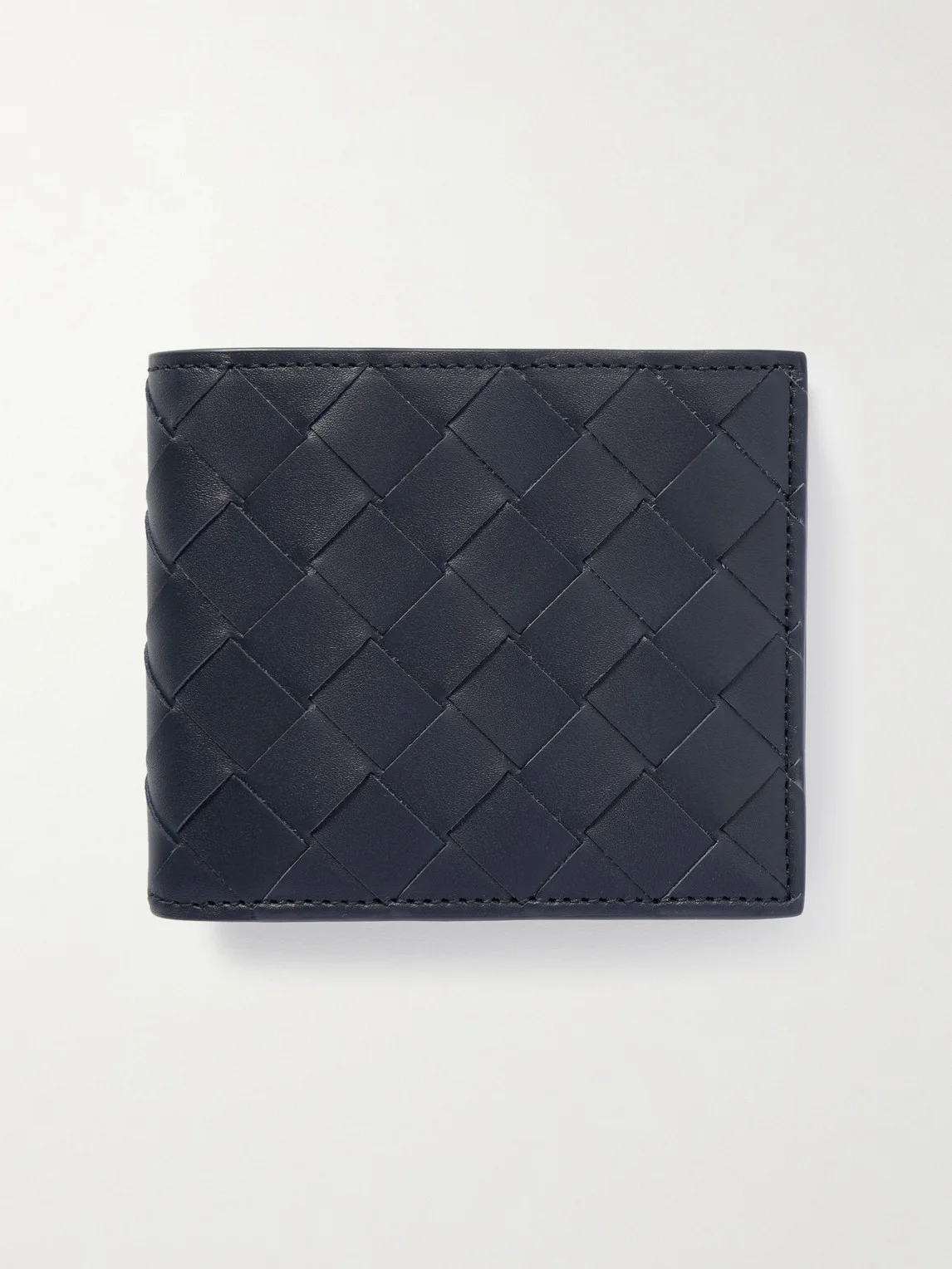 Intrecciato Leather Billfold Wallet - 1