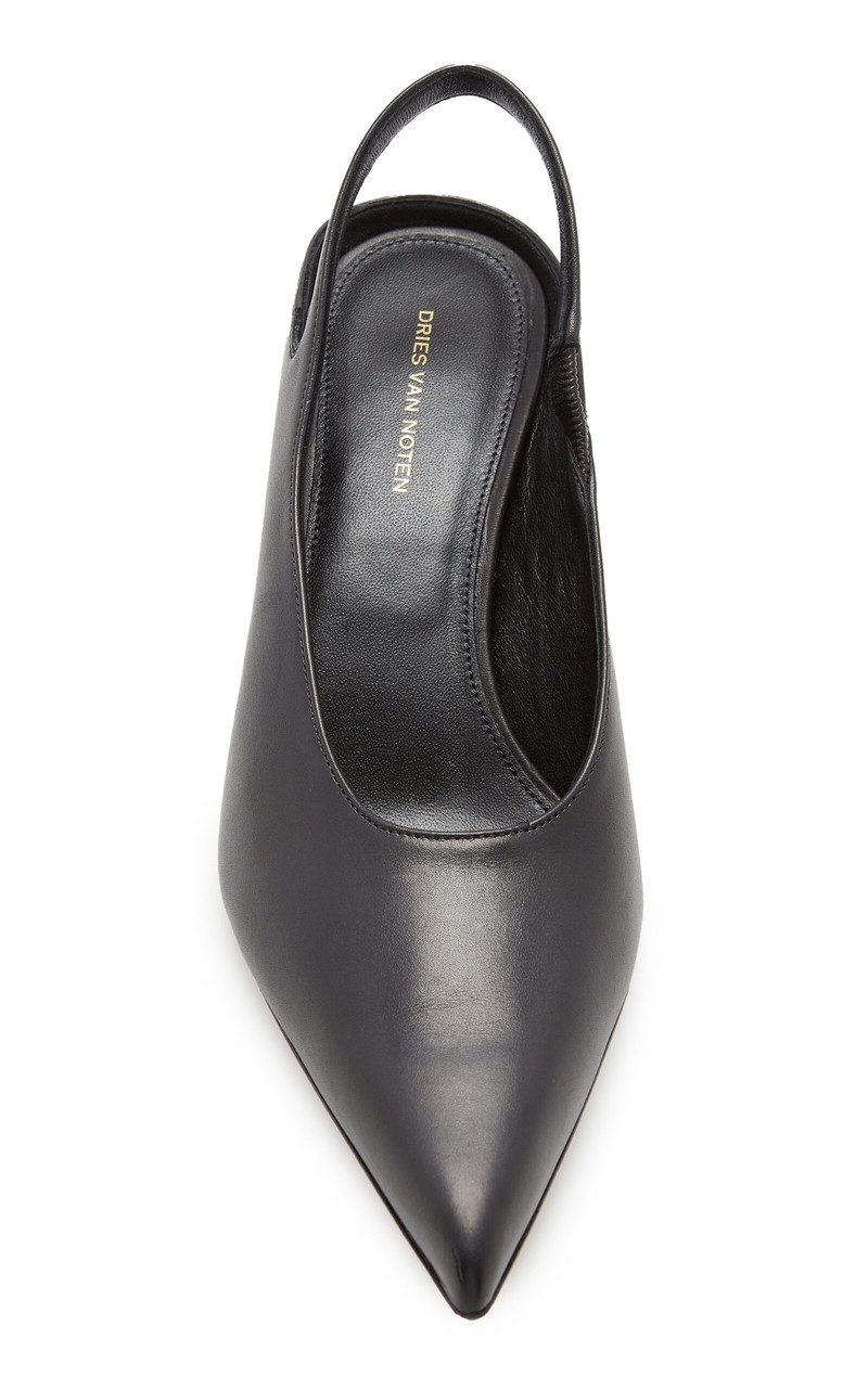 Leather Slingback Pumps black 2