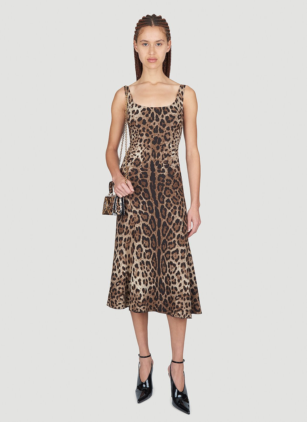 Dolce & Gabbana Women Leopard Print Midi Dress - 2